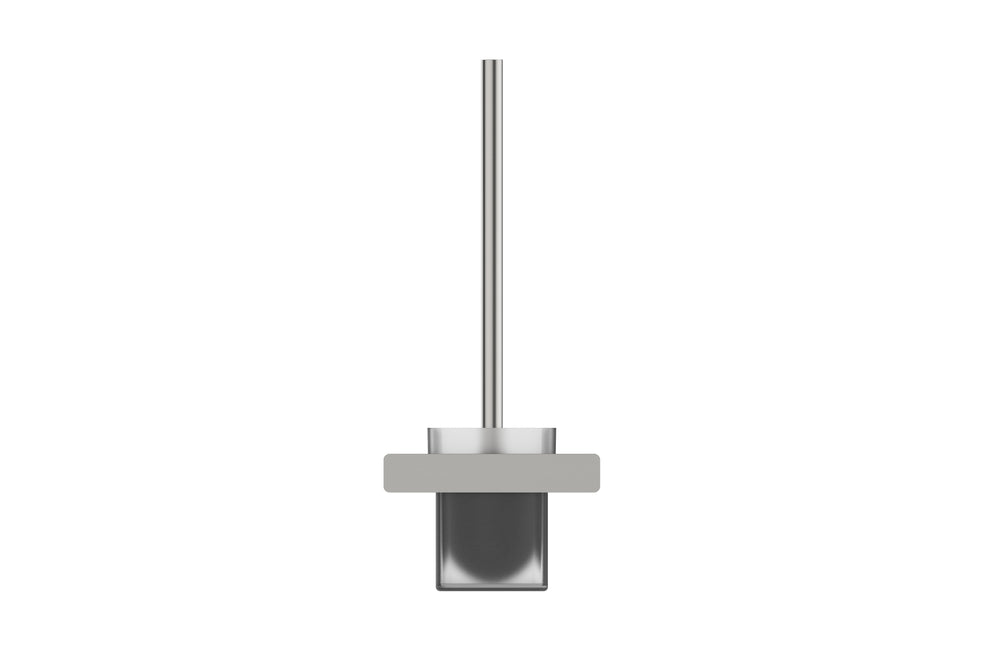 Boston Toilet Brush and Holder Satin Nickel