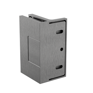 Statesman Wall to Glass Clamp with leg Brushed Gun Metal