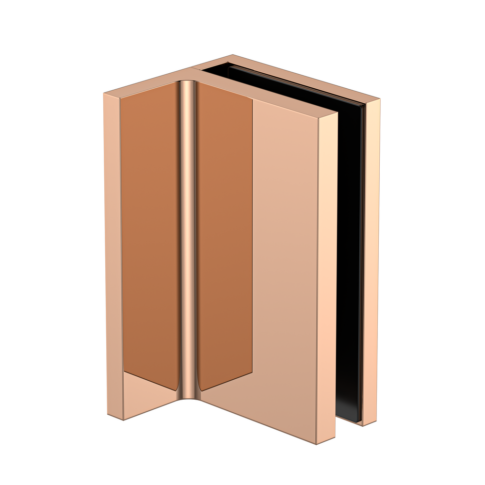 Statesman Clamp with leg Polished Rose Gold