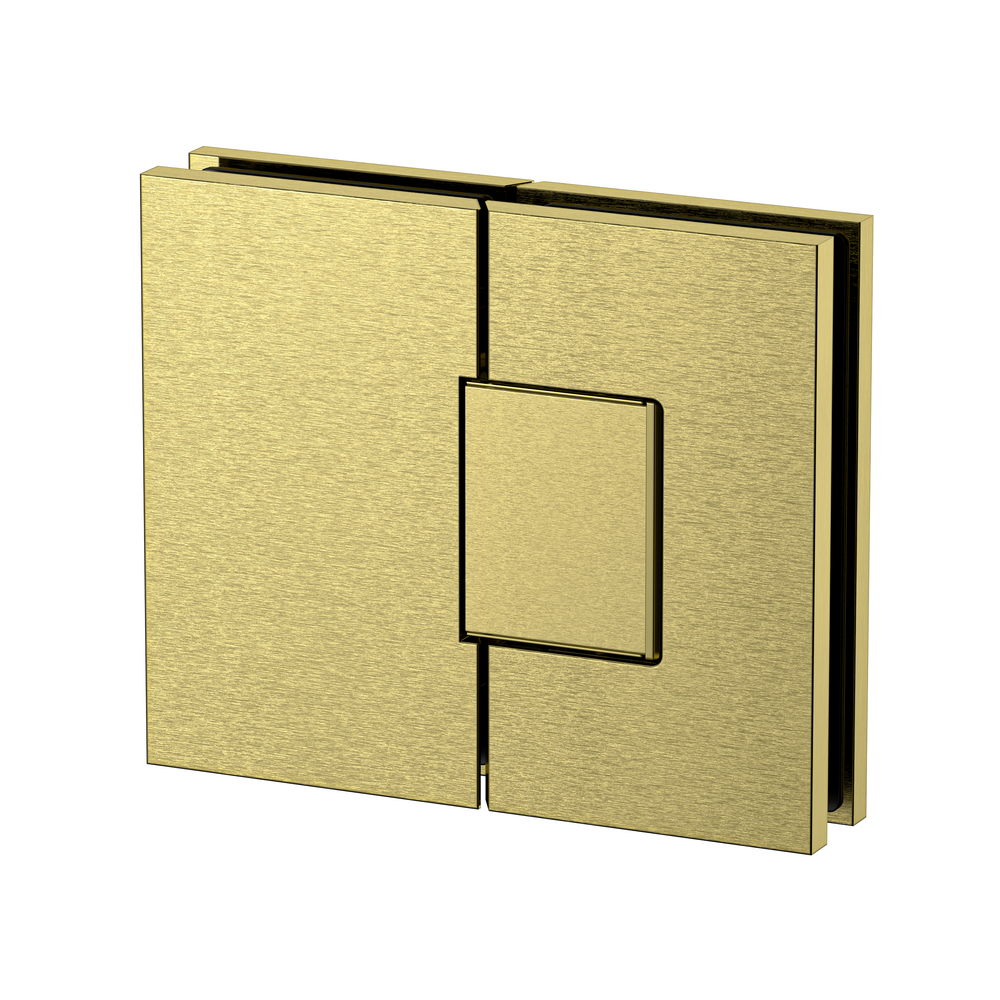 Statesman Glass to Glass 180 Degree Hinge Brushed Brass
