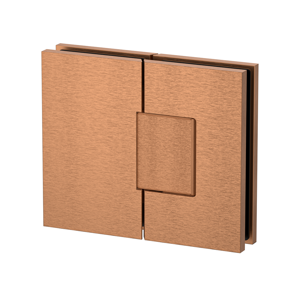 Statesman Glass to Glass 180 Degree Hinge Brushed Rose Gold