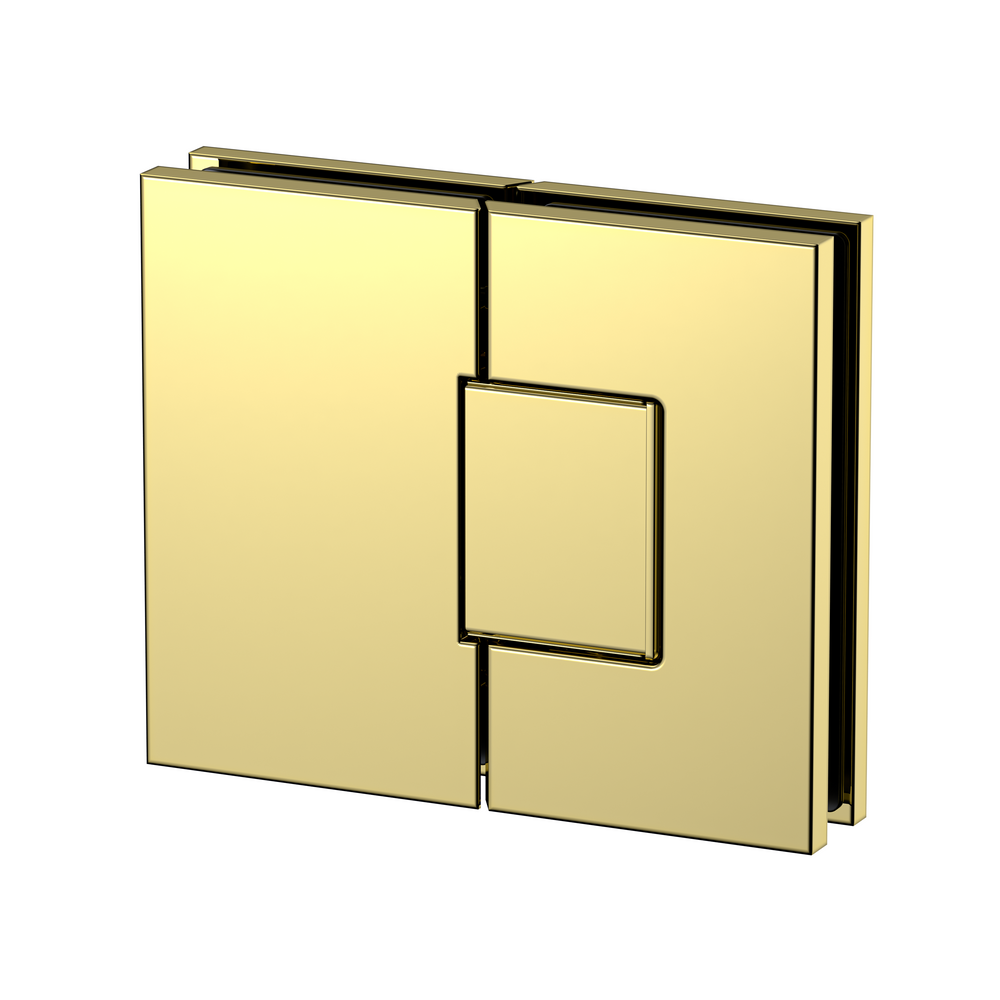 Statesman Glass to Glass 180 Degree Hinge Polished Gold