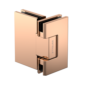 Statesman Glass to Glass Hinge Polished Rose Gold