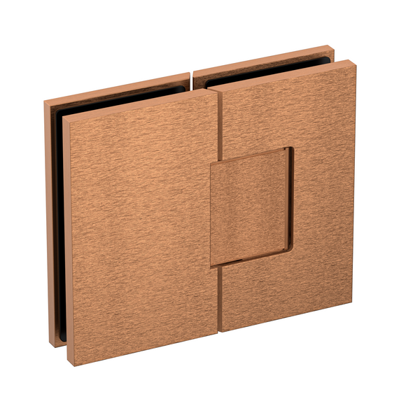 Statesman Glass to Glass Hinge Brushed Rose Gold