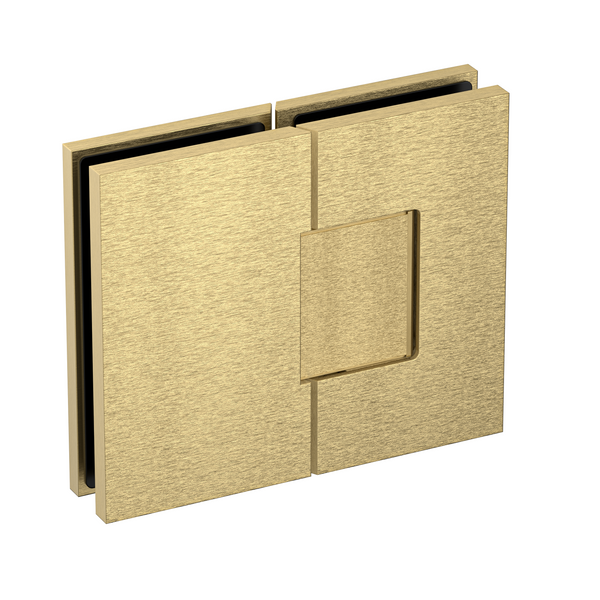 Statesman Glass to Glass Hinge Soft Gold Brushed