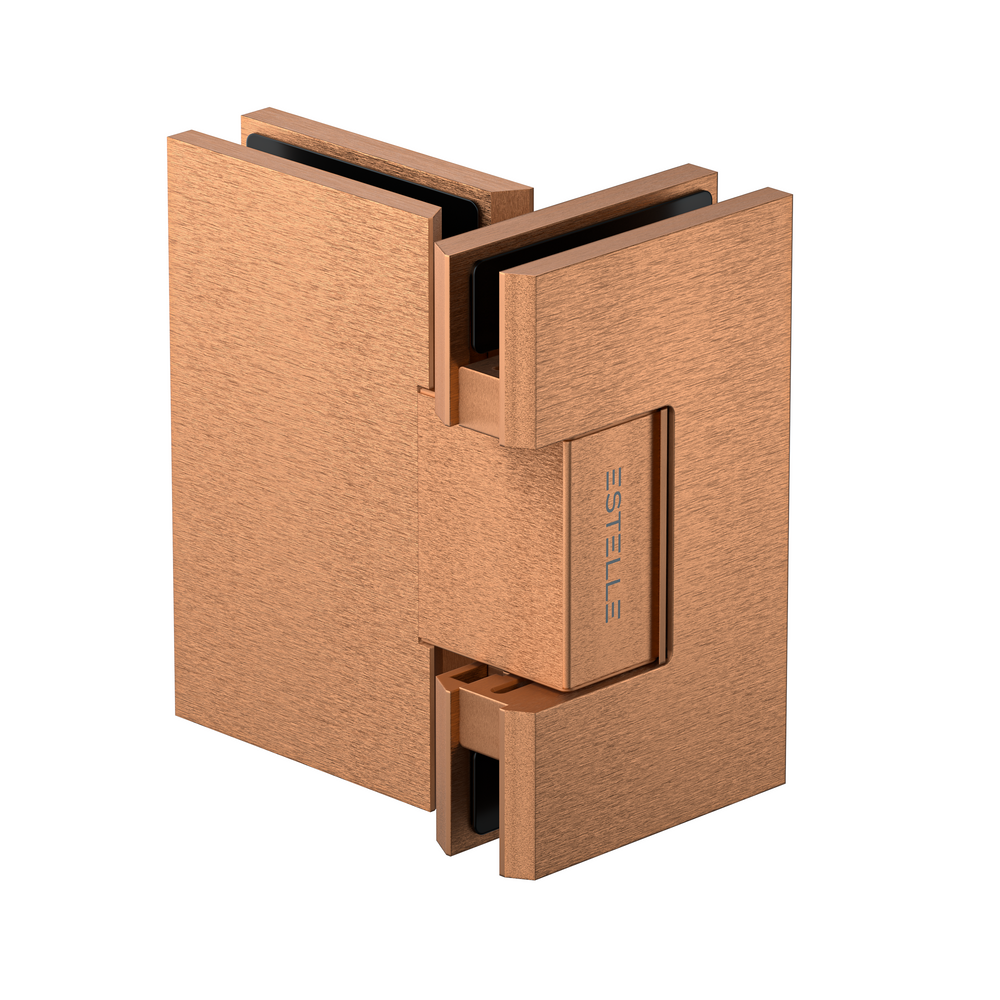 Brushed Rose Gold Shower Hinge