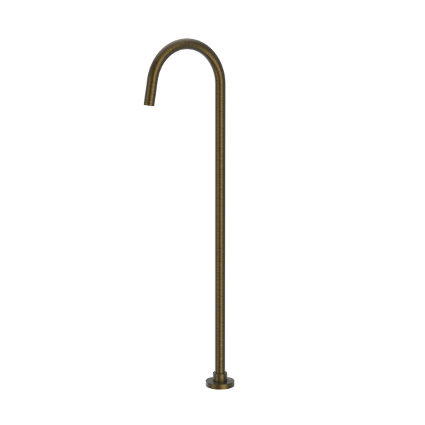 Pinnacles Floor Standing Bath Spout Antique Brass