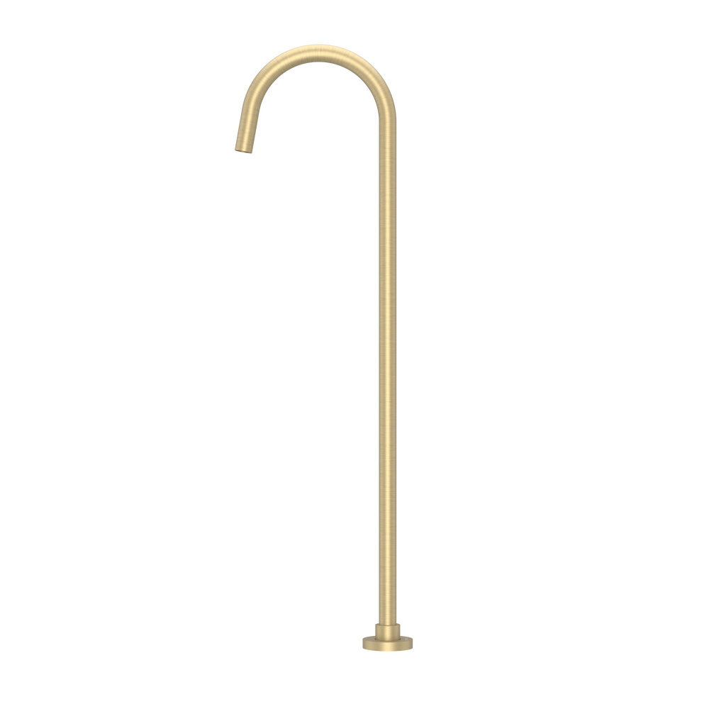 Pinnacles Floor Standing Bath Spout Soft Gold Brushed