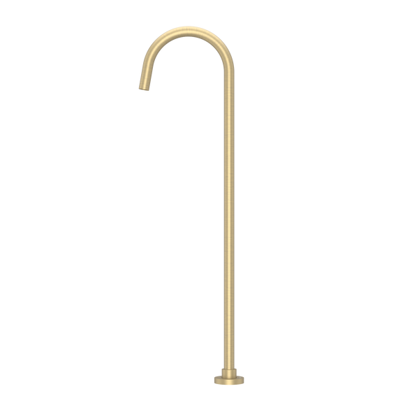 Pinnacles Floor Standing Bath Spout Soft Gold Brushed