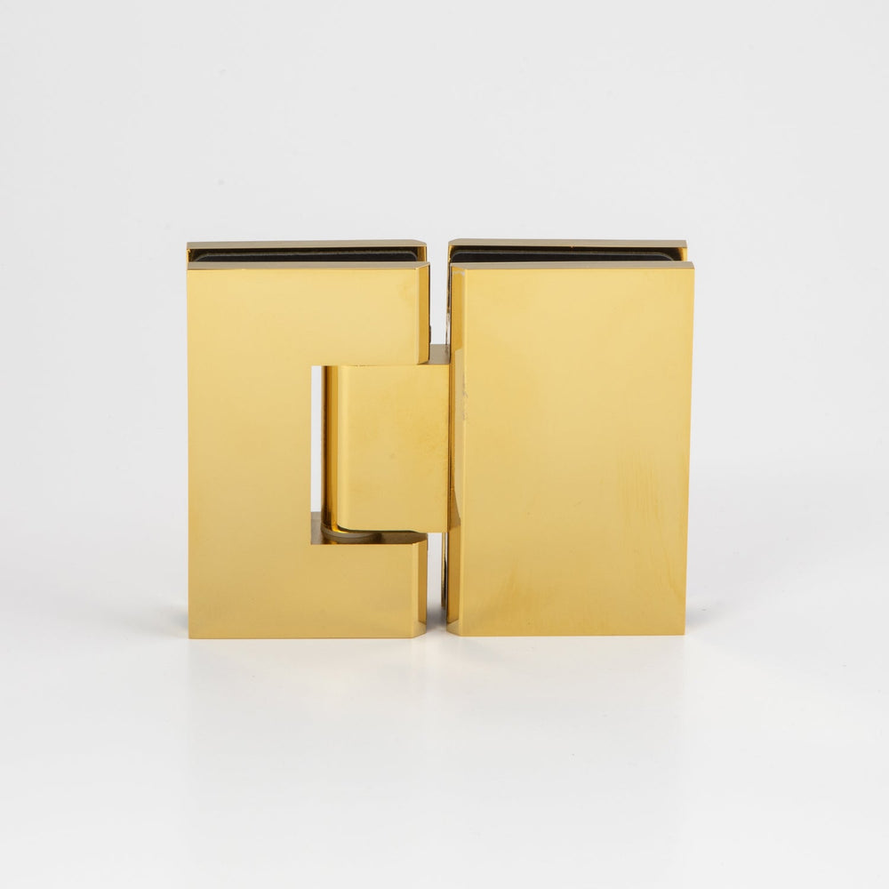 Stealth Glass to Glass Hinge Polished Brass