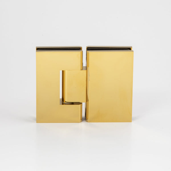 Stealth Glass to Glass Hinge Polished Brass