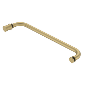Round Towel Rail with EK2 Door Knob Brushed Brass