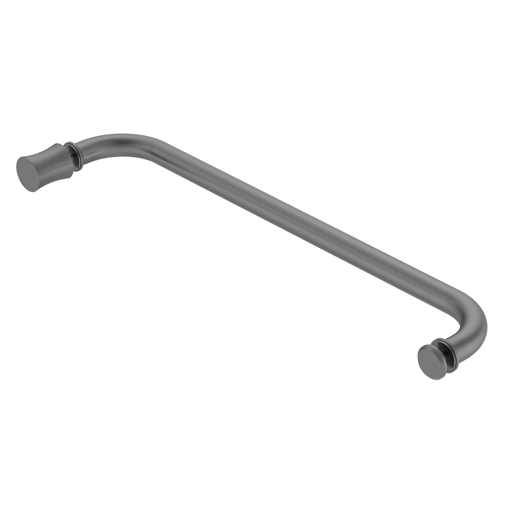 Round Towel Rail with EK2 Door Knob Brushed Gun Metal