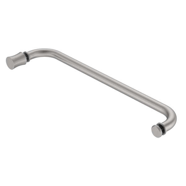Round Towel Rail with EK2 Door Knob Satin Nickel