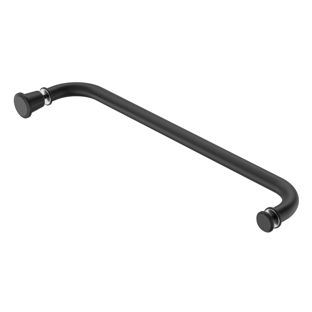 Round Towel Rail with EK5 Door Knob Matte Black