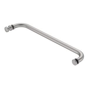 Round Towel Rail with IEK8 Door Knob Satin Nickel