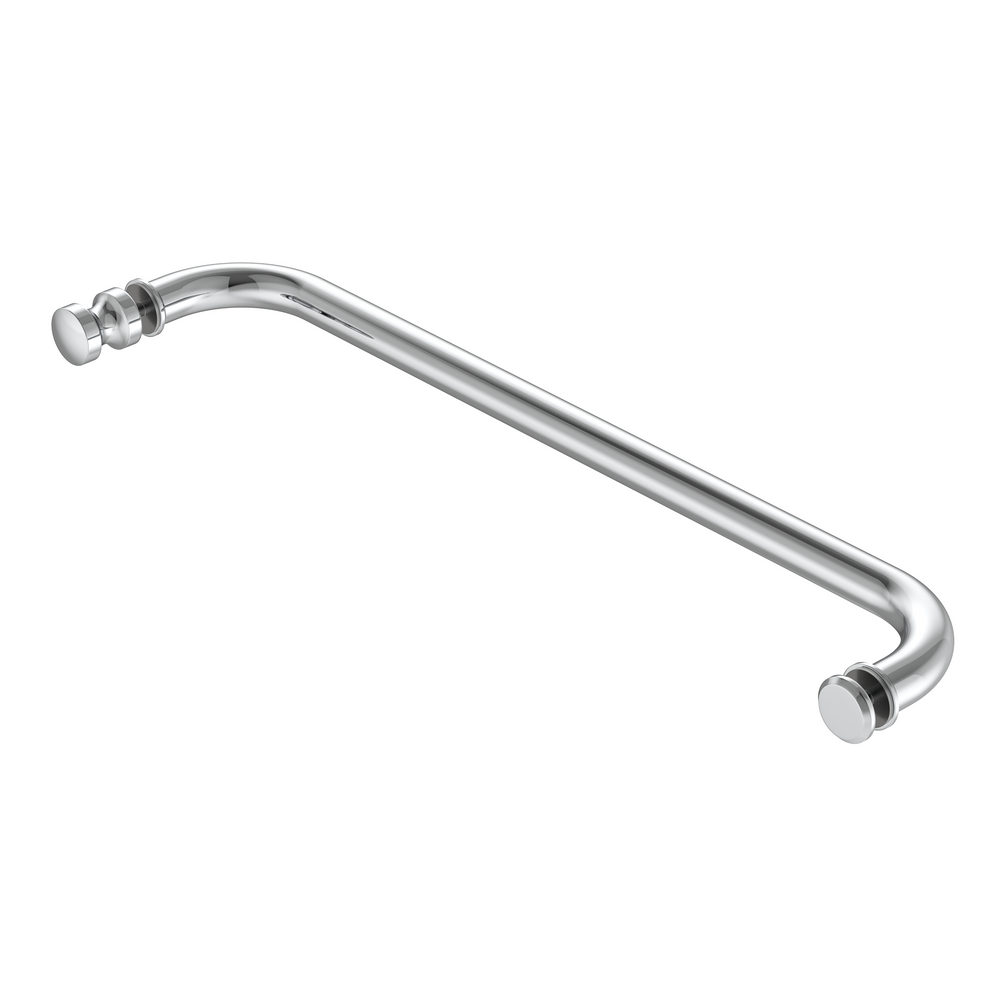 Round Towel Rail with IEK8 Door Knob Polished Chrome