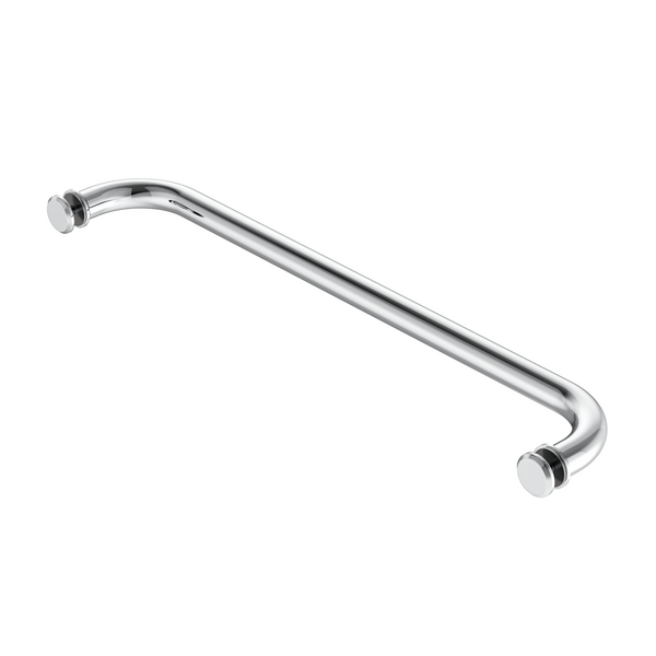 Round Towel Rail with KA5 Buttons Polished Chrome