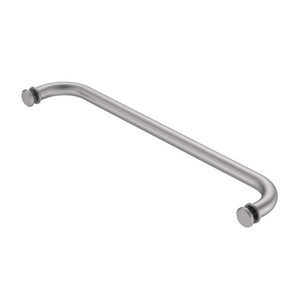 Round Towel Rail with KA5 Buttons Satin Nickel