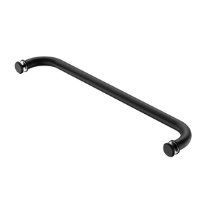 Round Towel Rail with KA5 Buttons Matte Black