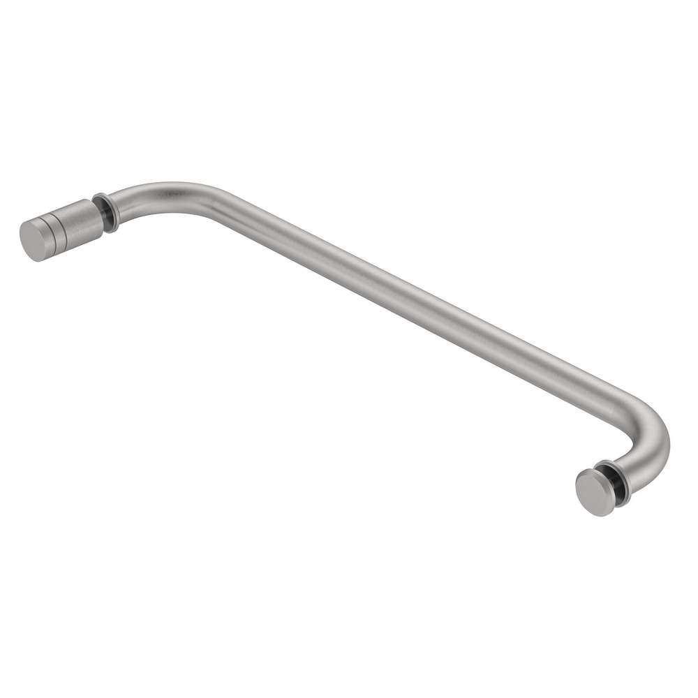 Round Towel Rail with IDK6 Door Knob Satin Nickel