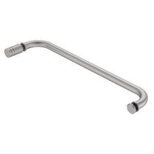 Round Towel Rail with IDK6 Door Knob Satin Nickel