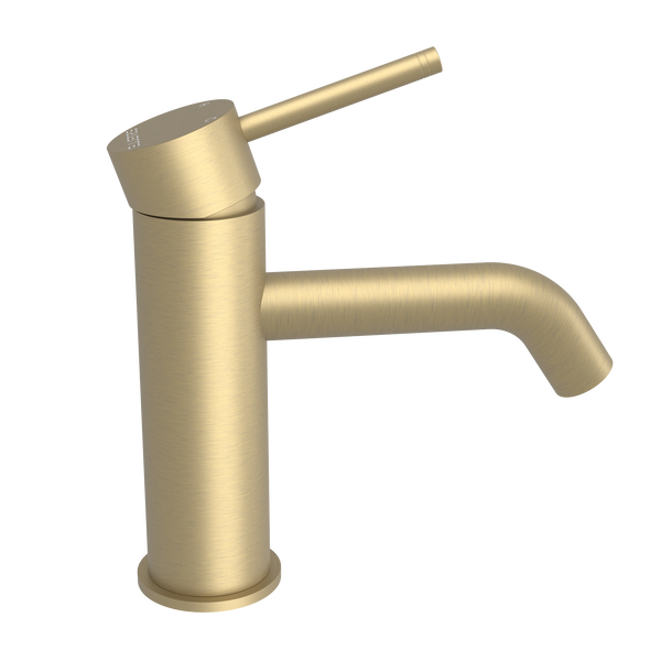 Pinnacles Basin Mixer Tap Soft Gold Brushed