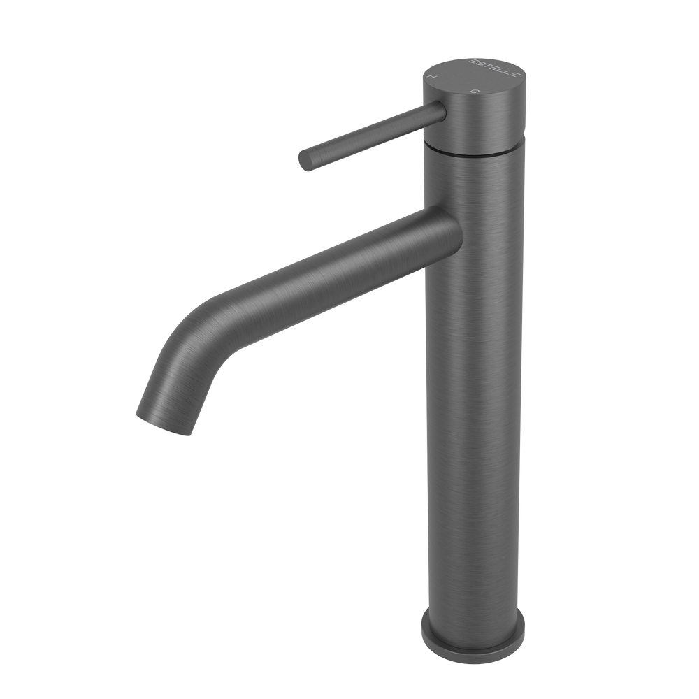 Pinnacles Tall Basin Tap Mixer Brushed Gun Metal