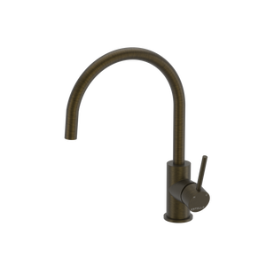 Pinnacles Kitchen Mixer in Antique Brass