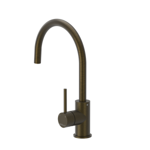 Pinnacles Kitchen Mixer in Antique Brass
