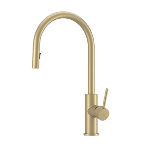 Pinnacles Pull Out Kitchen Mixer Soft Gold Brushed