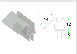 PVC Water Seal WS1-6 730mm Clear