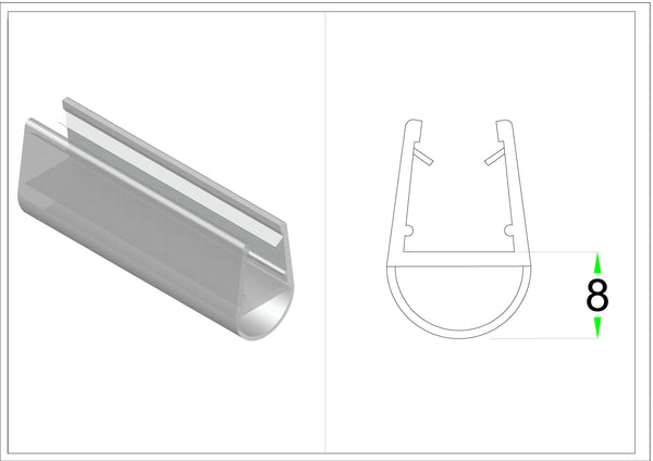 PVC Water Seal WS2-10 2200mm Clear