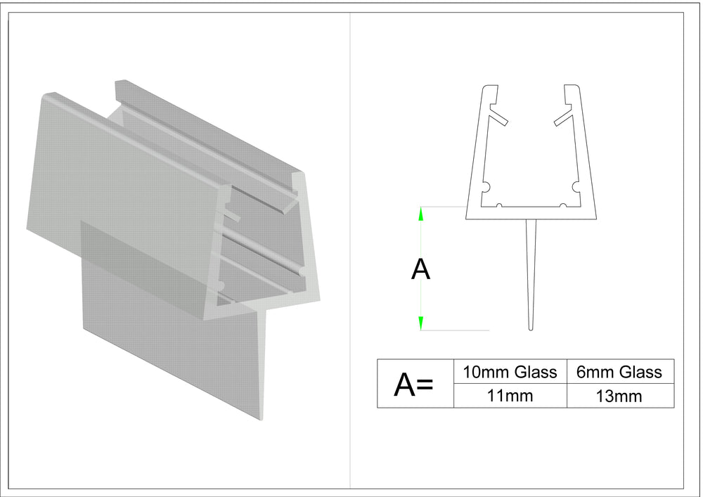 PVC Water Seal WS3-6 2200mm Clear
