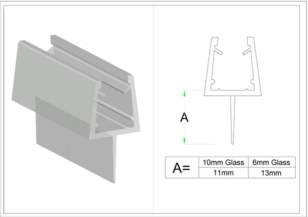 PVC Water Seal WS3-6 2200mm Clear