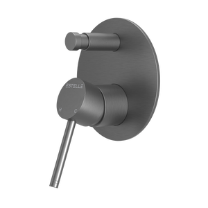 Pinnacles Shower Mixer with Diverter Brushed Gun Metal