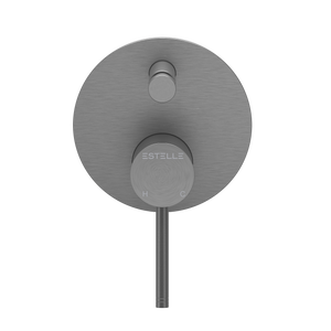 Pinnacles Shower Mixer with Diverter Brushed Gun Metal