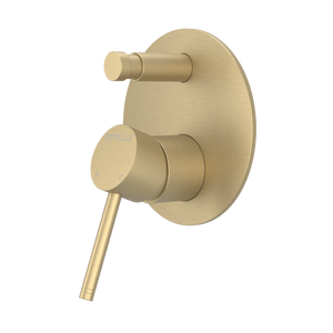 Pinnacles Shower Mixer with Diverter Soft Gold Brushed