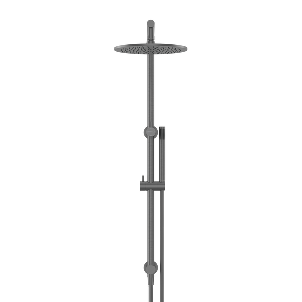 Pinnacles Shower Rail Set Brushed Gun Metal