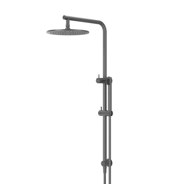 Pinnacles Shower Rail Set Brushed Gun Metal