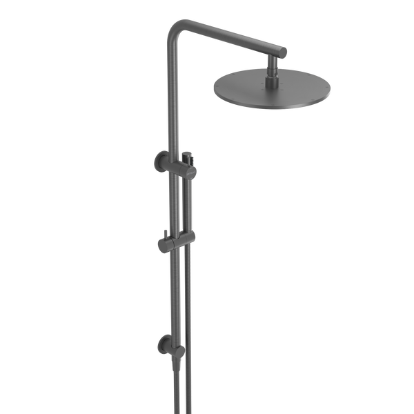 Pinnacles Shower Rail Set Brushed Gun Metal