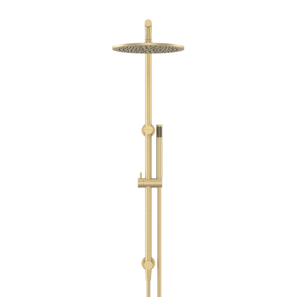 Pinnacles Shower Rail Set Soft Gold Brushed