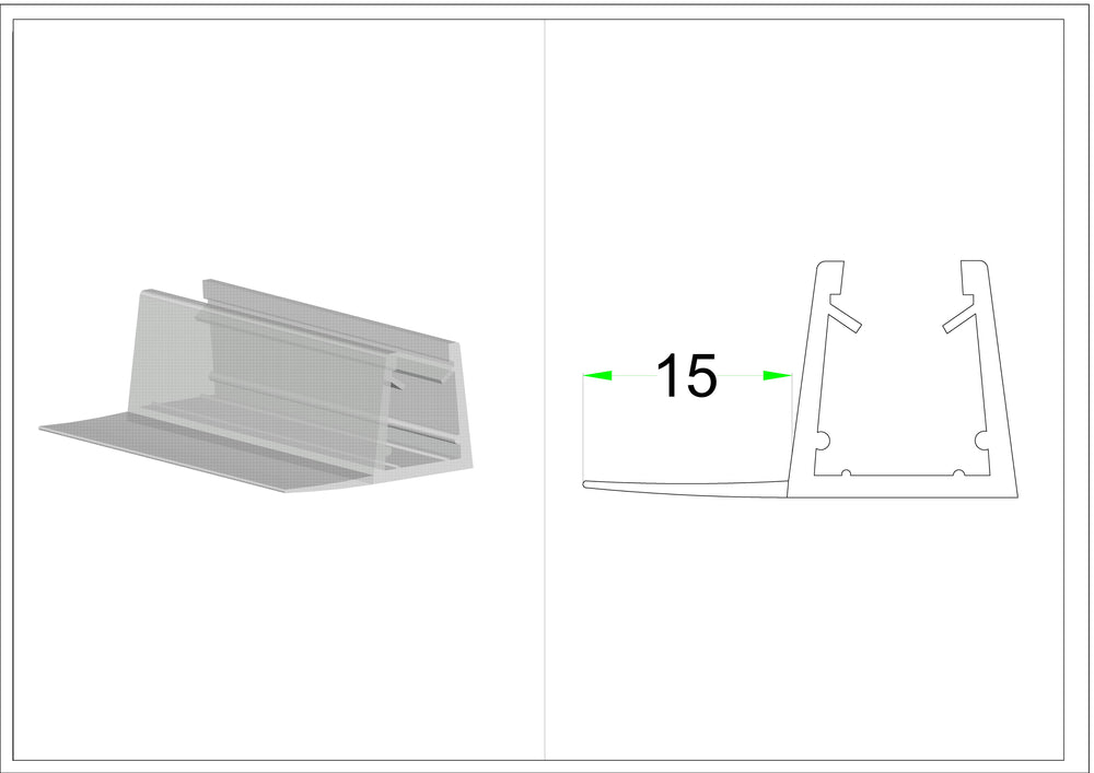 PVC Water Seal WS5-10 2200mm Clear