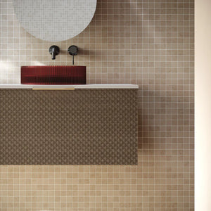 Cassa Designs Relievo Wall Hung Vanity - Single Relievo Walnut