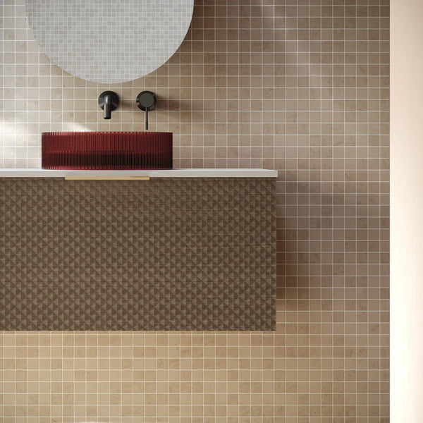 Cassa Designs Relievo Wall Hung Vanity - Single Relievo Walnut