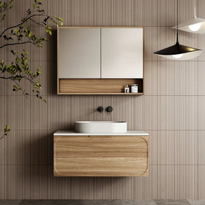 Cassa Designs Cicero Wall Hung Vanity - Single - Walnut