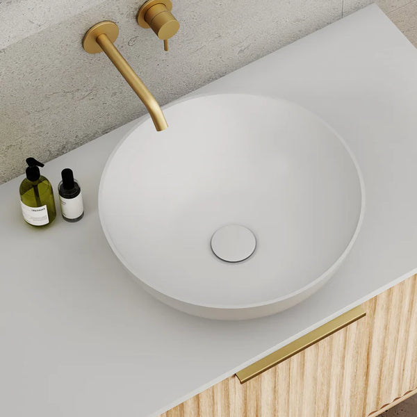 Auris Slim Above Counter Basin- Matte White