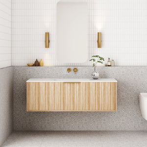 Capture Ensuite Wall Hung Vanity - Natural Oak