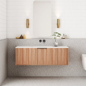 Capture Ensuite Wall Hung Vanity - Walnut