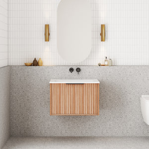 Capture Ensuite Wall Hung Vanity - Walnut